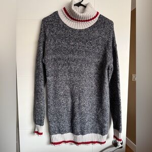 Twik Cream and Black Cabin Knit Sweater Dress